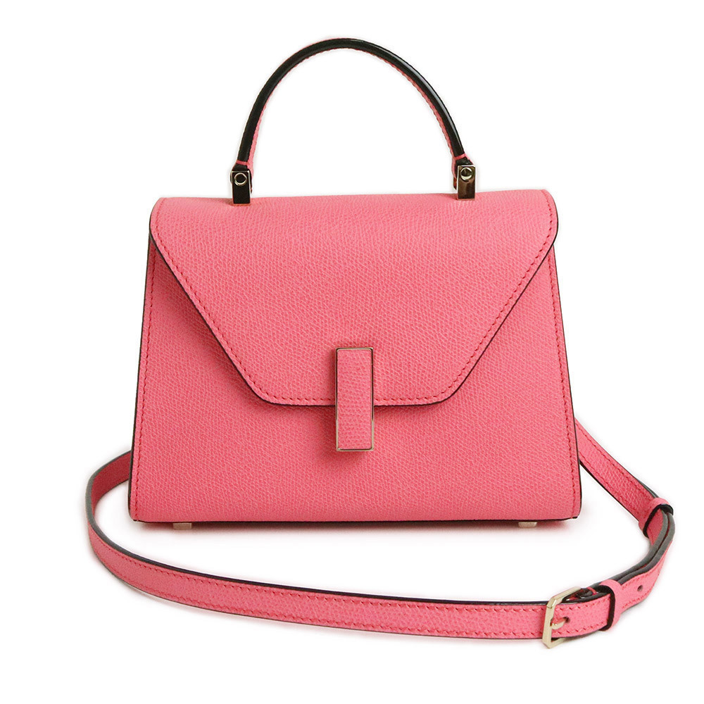Valextra Micro Iside Shoulder Handbag Soft Calfskin Blush Pink